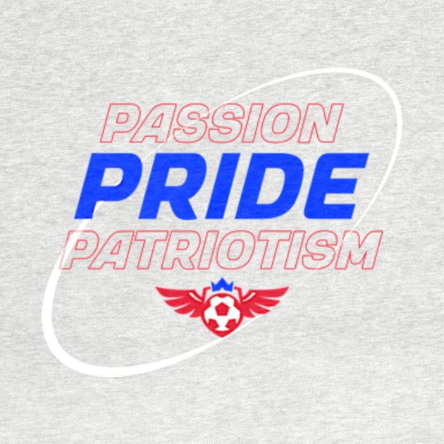 USA Soccer T Shirt, USWNT USMNT Passion Pride Patriotism by Boriuano's Apparel Shop